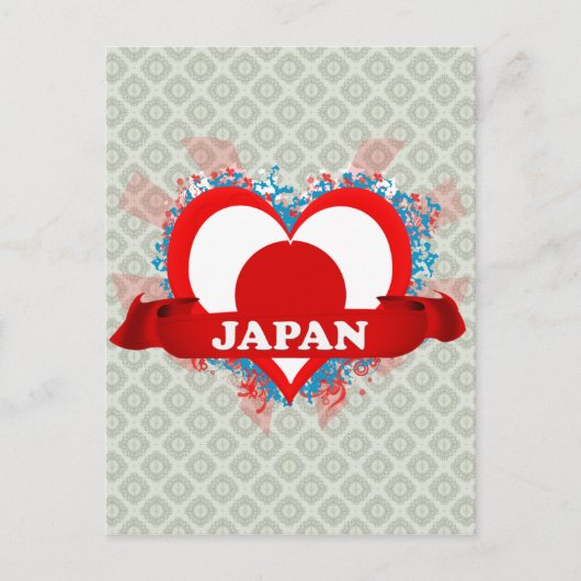  I Love Japan Briefkaart (Voorkant)