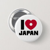 I Love Japan Button (Voorkant /achterkant)