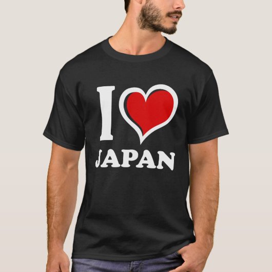 I Love Japan I Heart T-shirt (Voorkant)