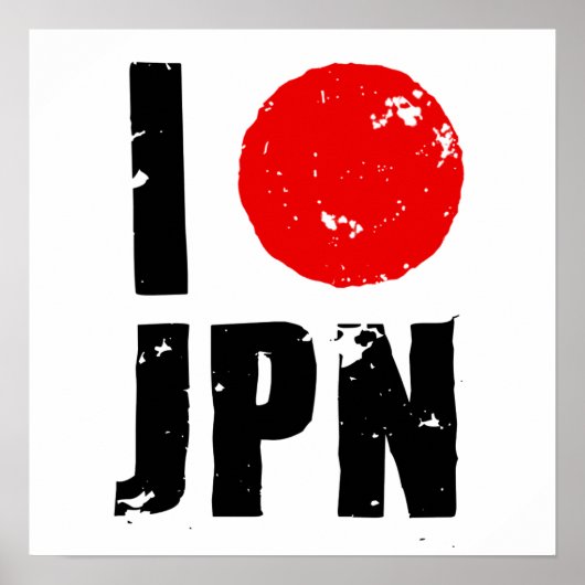 I Love Japan (I Love JPN) Poster (Voorkant)