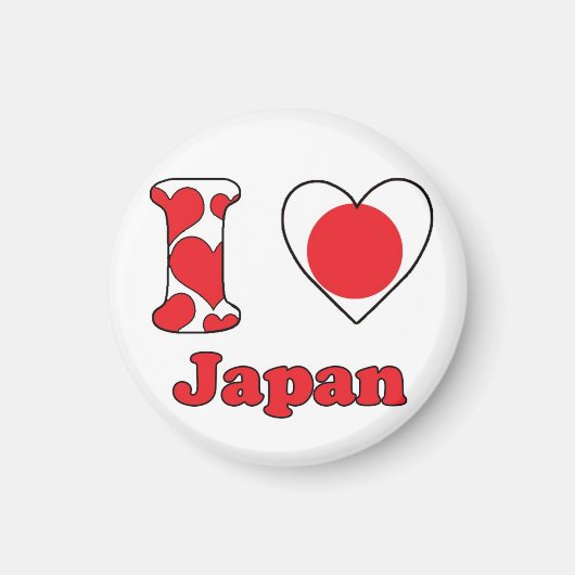 I love Japan magnet (Voorkant)