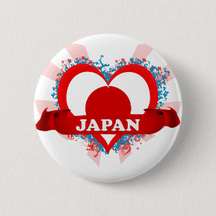  I Love Japan Ronde Button 5,7 Cm