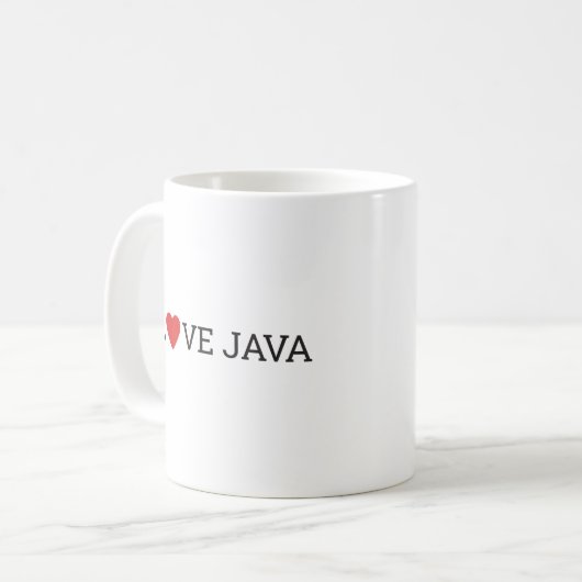 I Love Java Mok (Voorkant links)