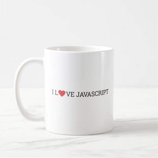 I Love JavaScript Koffiemok (Links)