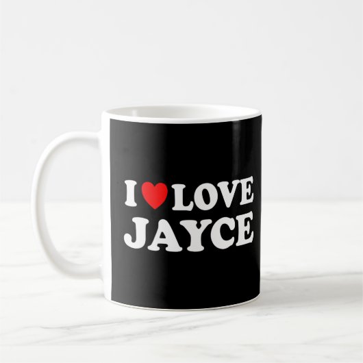 I Love Jayce I Heart Jayce Koffiemok (Links)