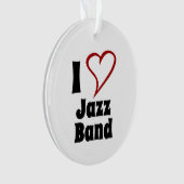 I Love Jazz Band Ornament (voorkant)