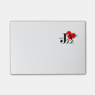 I Love Jazz - French Jazz Lover Post-it® Notes