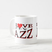 I Love Jazz Koffiemok (Voorkant links)