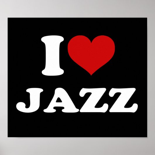 I Love Jazz Poster (Voorkant)