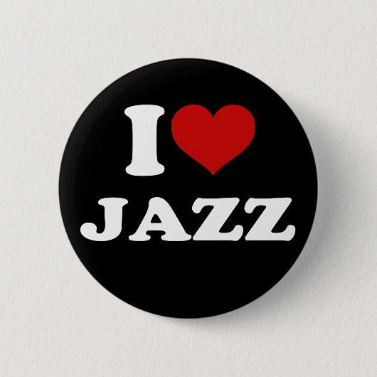 I Love Jazz Ronde Button 5,7 Cm (Voorkant)