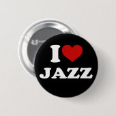 I Love Jazz Ronde Button 5,7 Cm (Voorkant /achterkant)