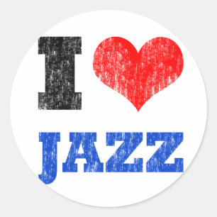 I Love Jazz Ronde Sticker