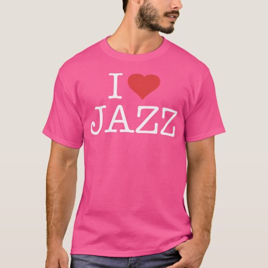 I Love Jazz T-shirt (Voorkant)