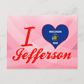 I Love Jefferson, Wisconsin Briefkaart