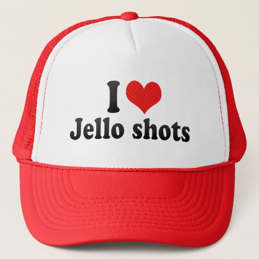 I Love Jello shots Trucker Pet (Voorkant)