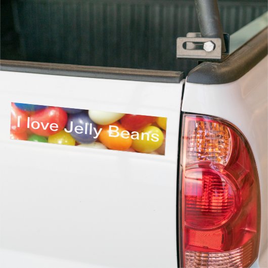I Love Jelly Beans Bumpersticker (Op Truck)