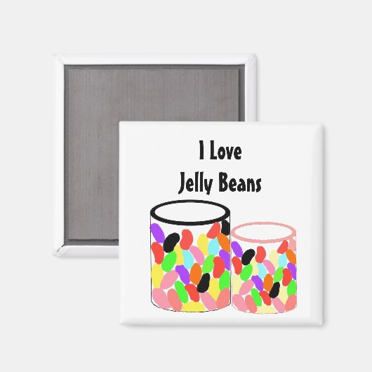 I Love Jelly Beans Magneet (Voorkant / Achterkant)