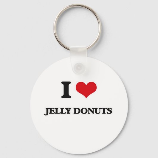 I Love Jelly Donuts Sleutelhanger (Voorkant)