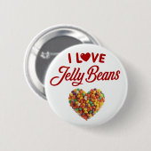 I Love Jellybeans Ronde Button 5,7 Cm (Voorkant /achterkant)