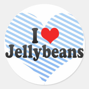 I Love Jellybeans Ronde Sticker