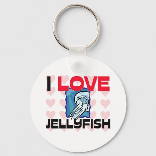 I Love Jellyfish Sleutelhanger (Voorkant)