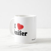 I Love Jenifer Koffiemok (Voorkant links)