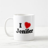 I Love Jenifer Koffiemok (Links)