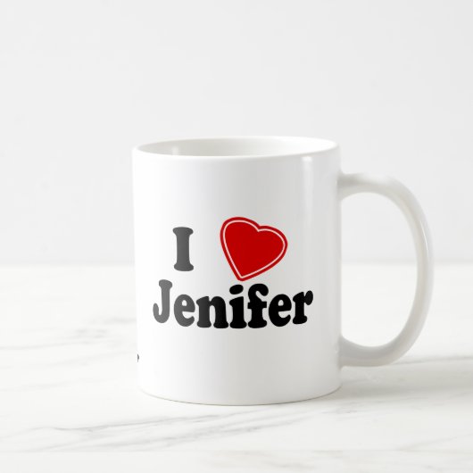 I Love Jenifer Koffiemok (Rechts)