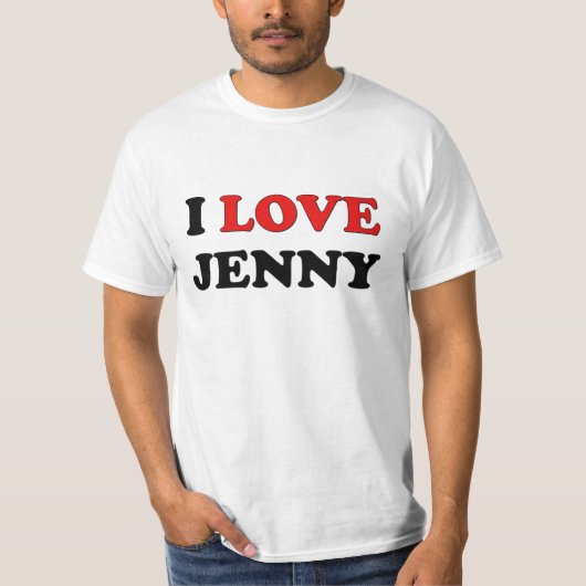 I Love Jenny T-shirt (Voorkant)
