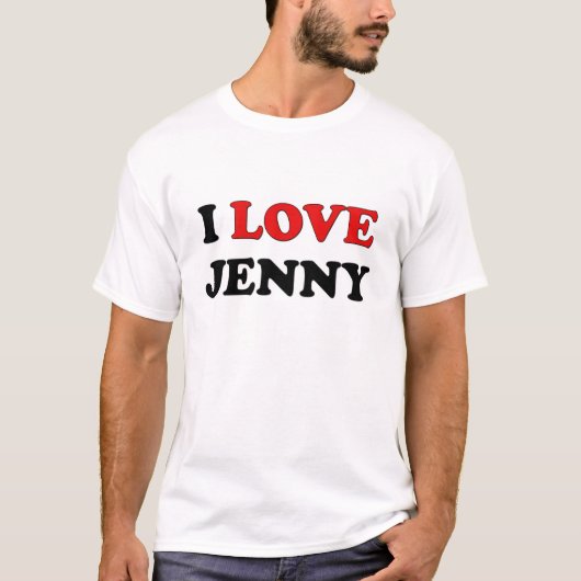 I Love Jenny T-shirt (Voorkant)