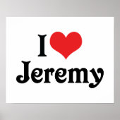 I Love Jeremy Poster (Voorkant)