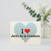 I Love Jerez de la Frontera, Spanje Briefkaart (Staand voorkant)