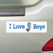 I Love jersey Bumpersticker (Op auto)
