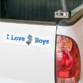 I Love jersey Bumpersticker (Op Truck)