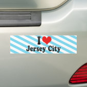 I Love Jersey City Bumpersticker (Op auto)