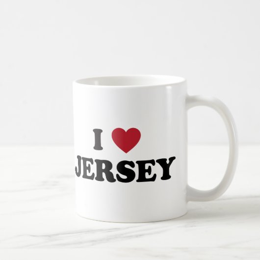 I Love Jersey Koffiemok (Rechts)