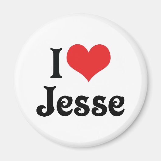 I Love Jesse Magneet (Voorkant)