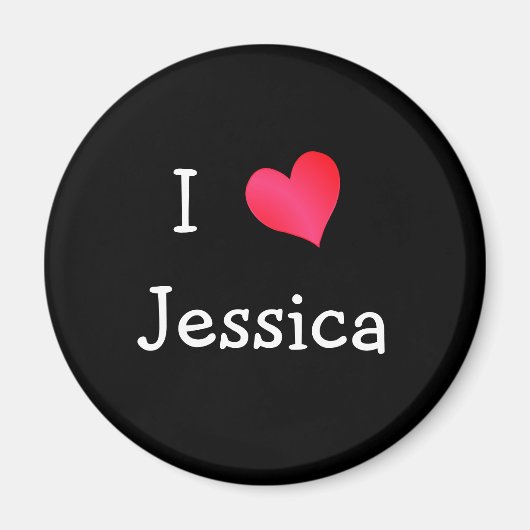 I Love Jessica Magneet (Voorkant)