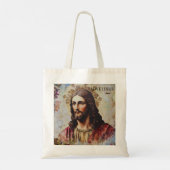  I Love Jesus Aanpasbare naam Tote Bag (Achterkant)