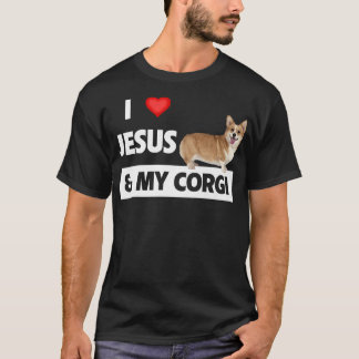 I Love Jesus and My Corgi Christian Pet Parents We T-shirt