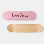I Love Jesus Athletic Skateboard (Horizontaal)