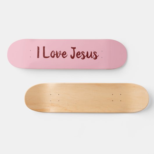I Love Jesus Athletic Skateboard (Horizontaal)