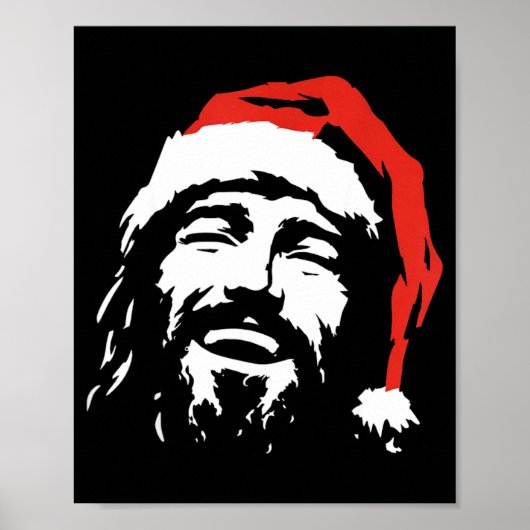 I Love Jesus Christmas Green  Poster (Voorkant)