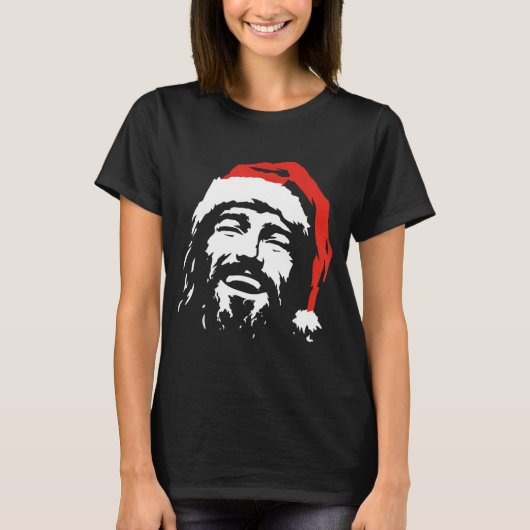 I Love Jesus Christmas Green  T-shirt (Voorkant)