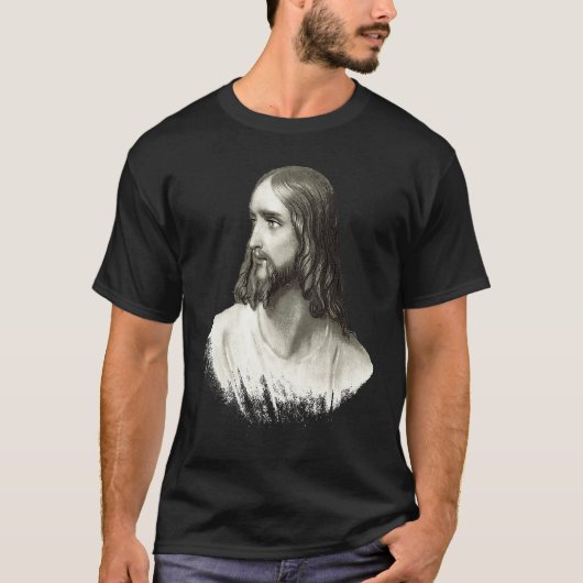 I love Jesus Jesus Christ portrait Saint Face  God T-shirt (Voorkant)