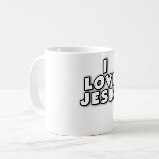 I Love Jesus Koffiemok (Voorkant links)