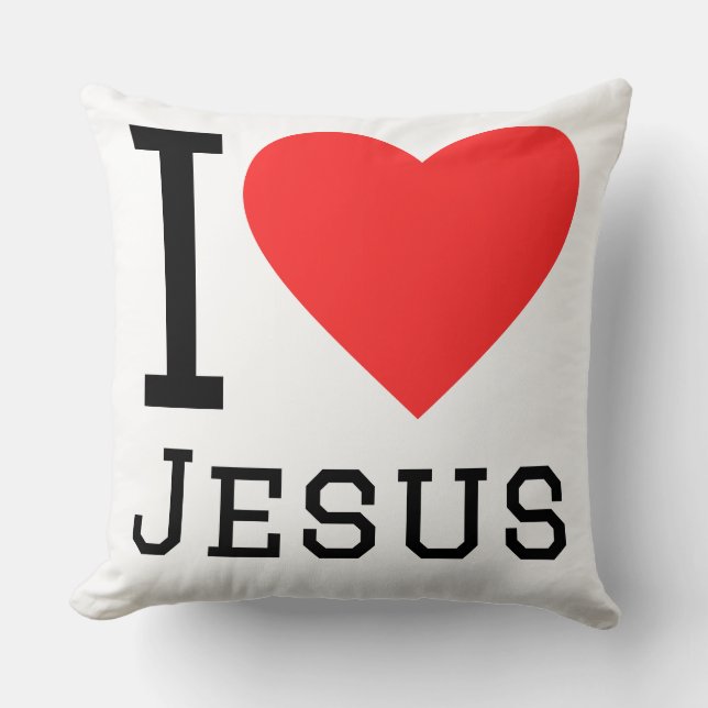 I love jesus kussen (Voorkant)