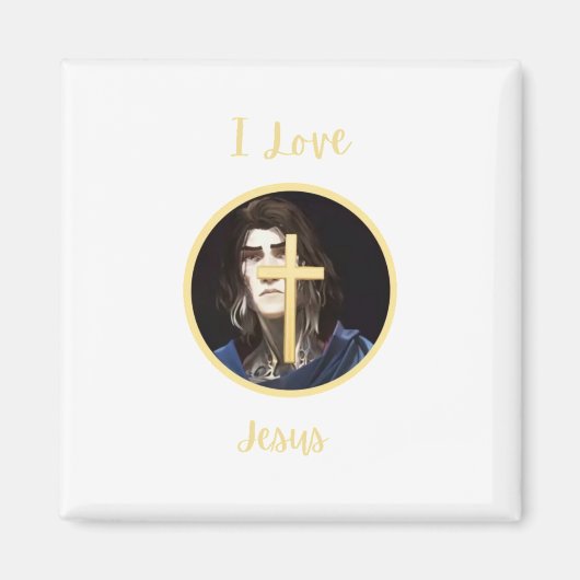 I Love Jesus Magneet (Voorkant)