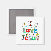 I Love Jesus Magneet (Voorkant / Achterkant)