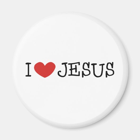I Love Jesus Magneet (Voorkant)